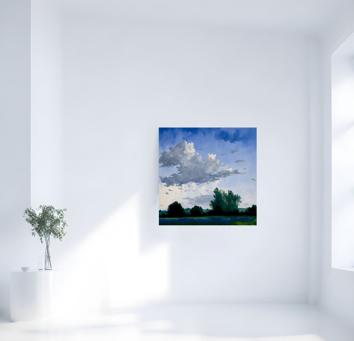 Campagne et Lavande - Inspiration Monet InkConceptArt Tableau