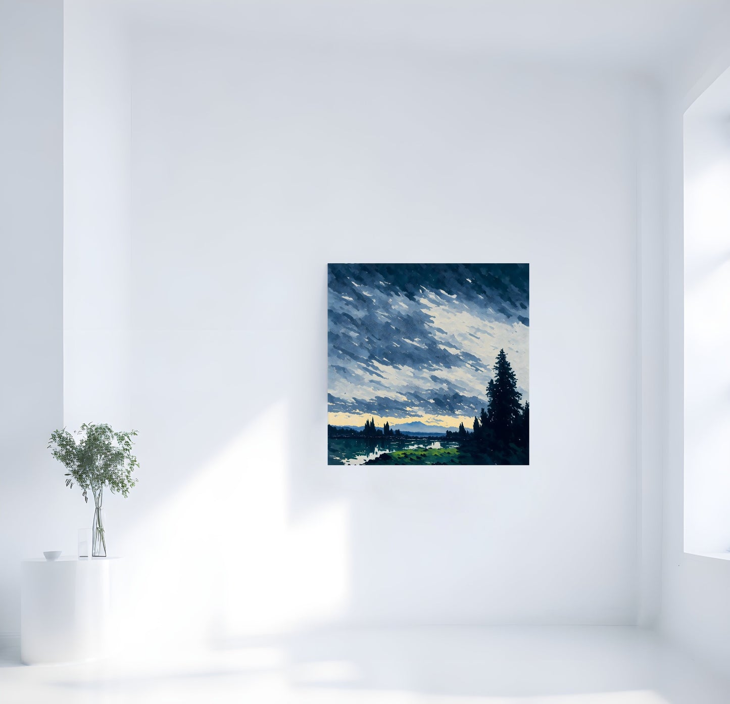 La nature à l'Aube - Inspiration Monet InkConceptArt Tableau