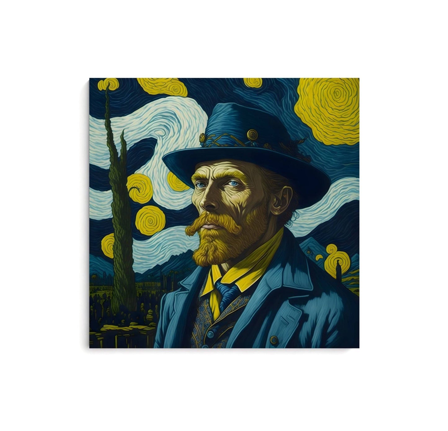 Portrait Van Gogh - Inspiration Van Gogh Moderne InkConceptArt Tableau