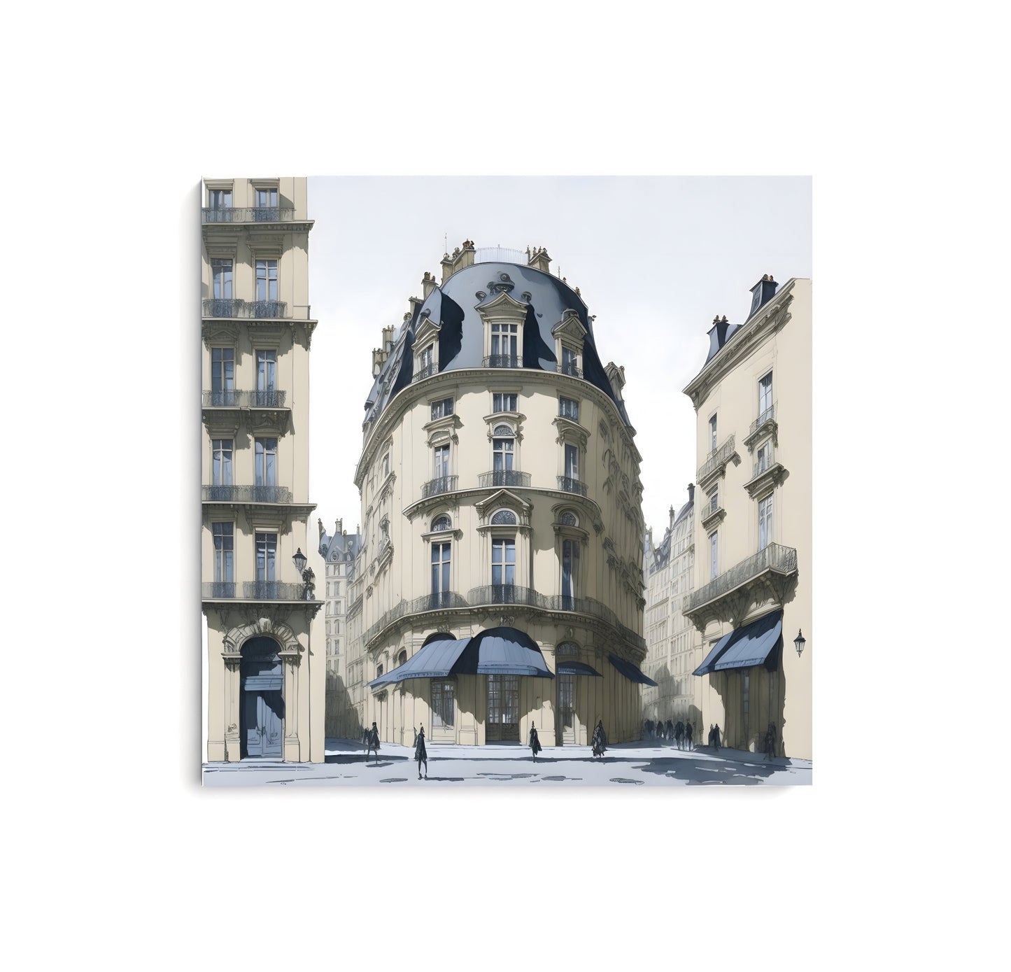 Architecture Haussmannienne - Vie à Paris InkConceptArt Tableau