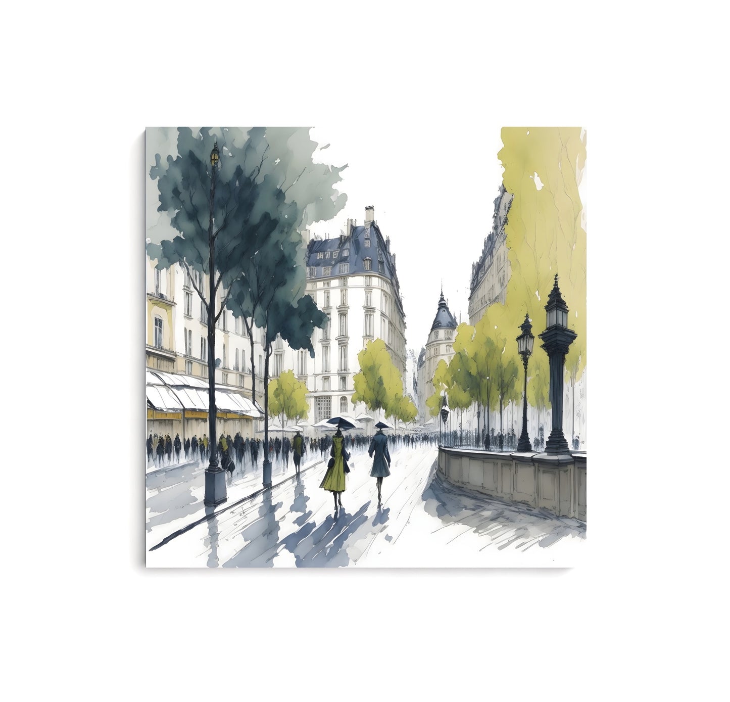 Avenue Parisienne - Vie à Paris InkConceptArt Tableau